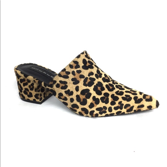 steve madden leopard print mules